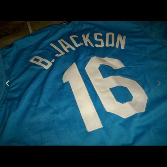 Vintage Bo Jackson Kansas City Royals Baseball Stitched Jersey Uniform Sz XLarge - Picture 9 of 11